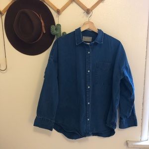 Everlane Button Up Denim Shirt